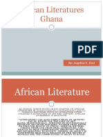 African Literatures Ghana. Ecal2222