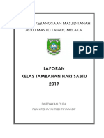 Laporan Kelas Tambahan Hari Sabtu 2019