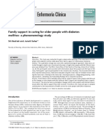 Enfermería Clínica: Family Support in Caring For Older People With Diabetes Mellitus: A Phenomenology Study