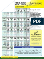 Jadwal Waktu Shalat Ramadhan 1440