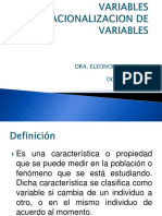 Variables y Operacionalizacion