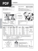 Sanden Compressor Service Manual | PDF | Air Conditioning | Gas Compressor