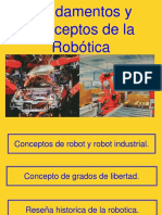 Fundamentos y Conceptos de La Robotica