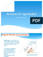 Rigid body rotation and center of gravity analysis