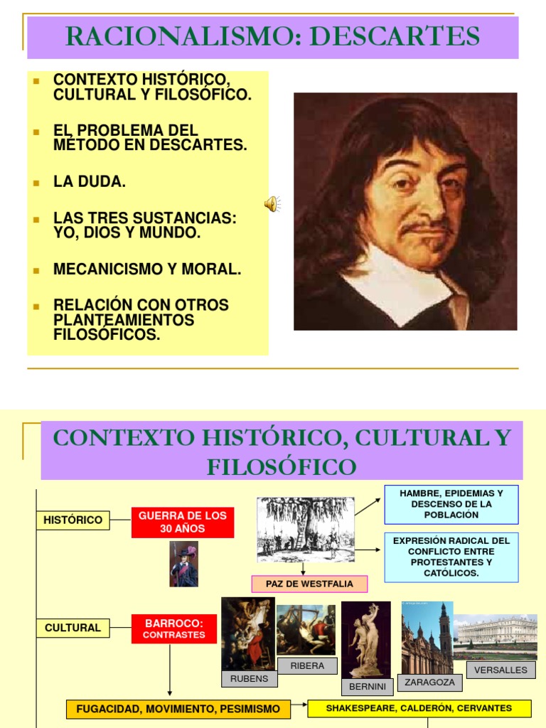 Racionalismo: Descartes | René Descartes | Existencia