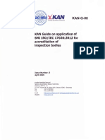 G-08 KAN Guide On Application of SNI ISO 17020 For Accreditaion of Inspection Bodies (EN) PDF