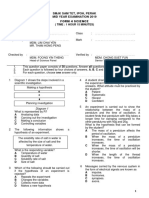 SMJK Sam Tet, Ipoh, Perak Mid Year Examination 2019 Form 4 Science