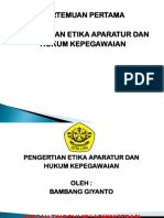 Etika Dan Hukum Kepegawaian 1