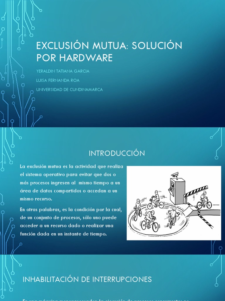 Exclusión mutua.pptx Proceso Sistema operativo