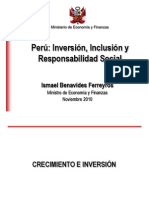Peru: Inversion, Inclusion, y Responsabilidad Social