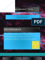 Measurement Tool: The Utilities of Measurifg Intruments