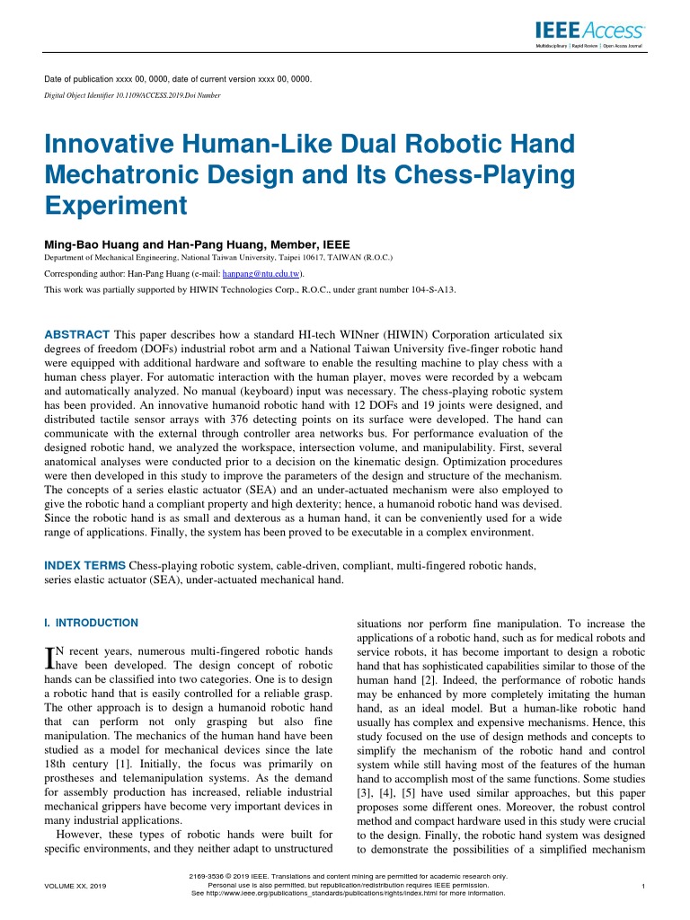 Example-Final Work PDF | PDF | Robotics | Hand