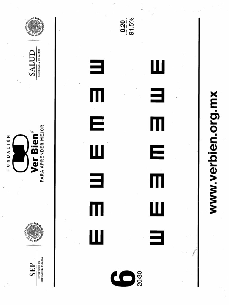 Cartilla Optométrica | PDF