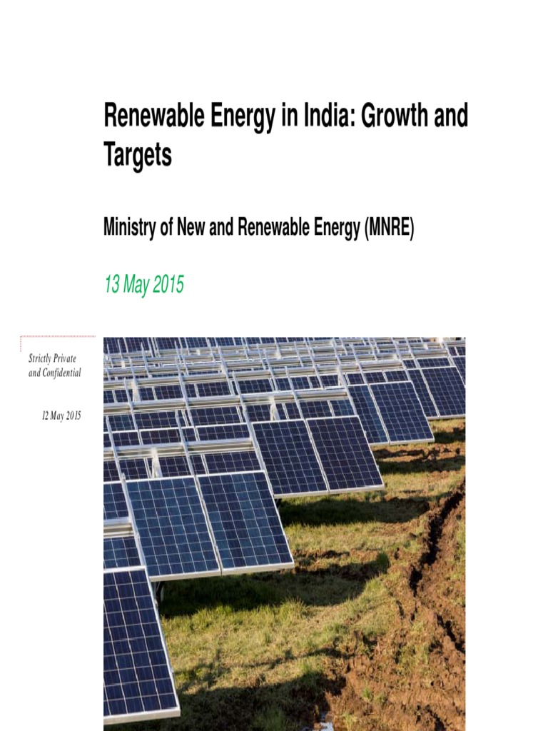 Renewable Energy in India Growth and Targets PDF | PDF | Renewable ...