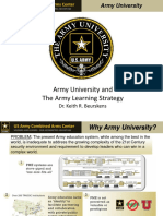 Army University and The Army Learning Strategy: Dr. Keith R. Beurskens