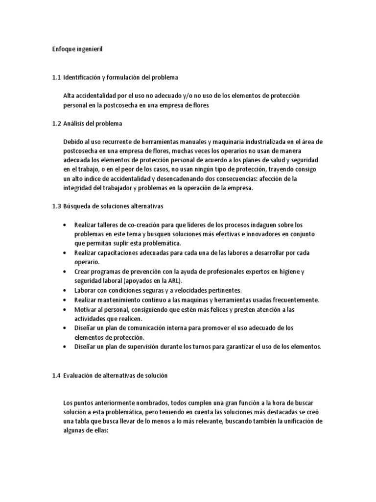 Plan de Mejora en Seguridad Laboral | PDF | Seguridad y salud ...