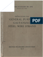 Galvanized Steel Wire Strand Specification