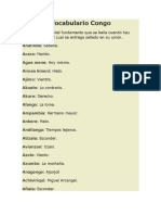 Vocabulario Congo PDF