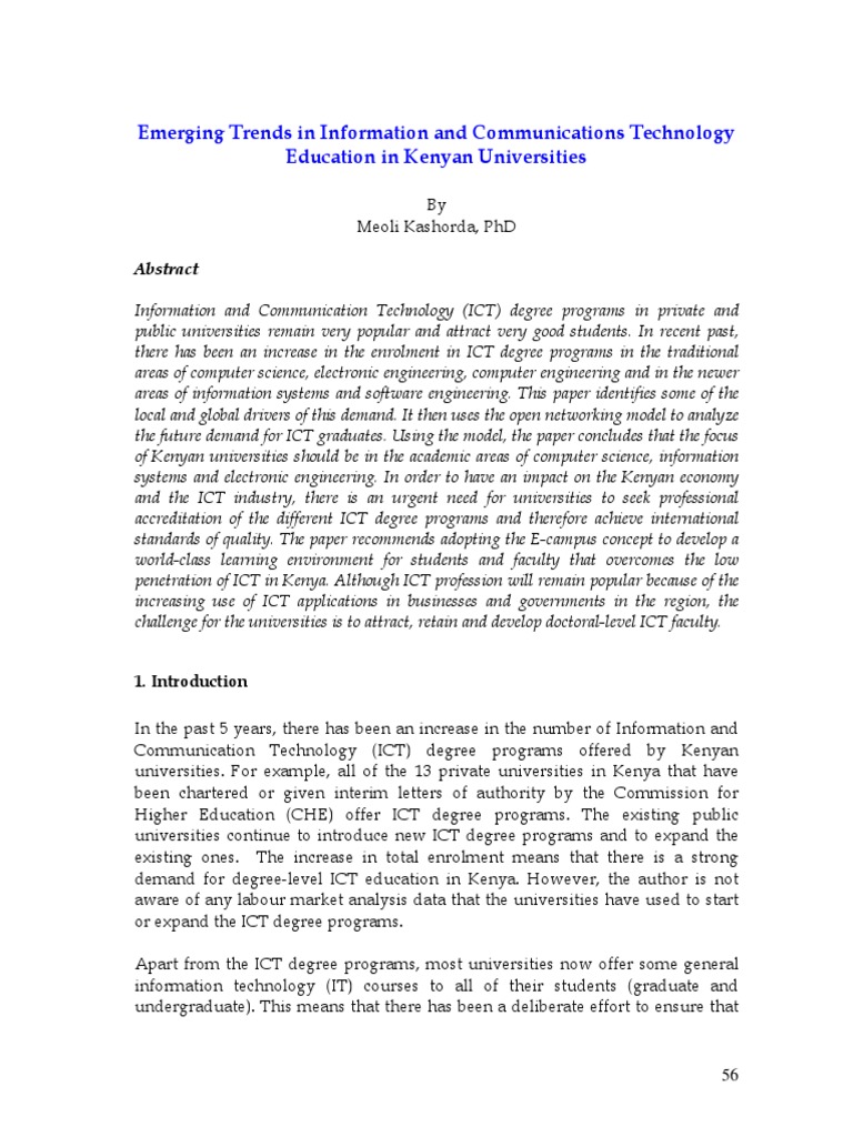 Emerging Trends In Information And Communications Technology Download