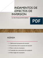 Fundamentos de Proyectos de Inversión