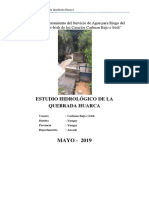 Estudio Hidrologico Quebrada Huarca PDF