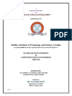 "Image Steganography": Madhav Institute of Technology and Science, Gwalior