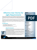 Effective User Stories For Agile Requirements