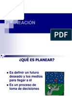 Planeación e T o