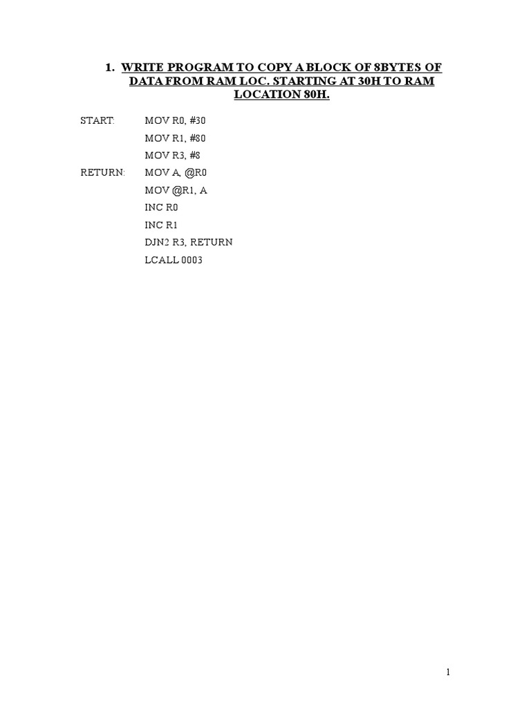MICRO CONTROLLER LAB Manual | PDF | Computer Data | Electrical Engineering