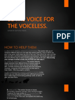 Be The Voice For The Voiceless.: Made by Sufiyan Faisal