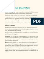 Types of Eating: Fuel For Performance