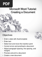 Microsoft Word Tutorial: Creating A Document