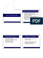 Valuation models and intrinsic value analysis