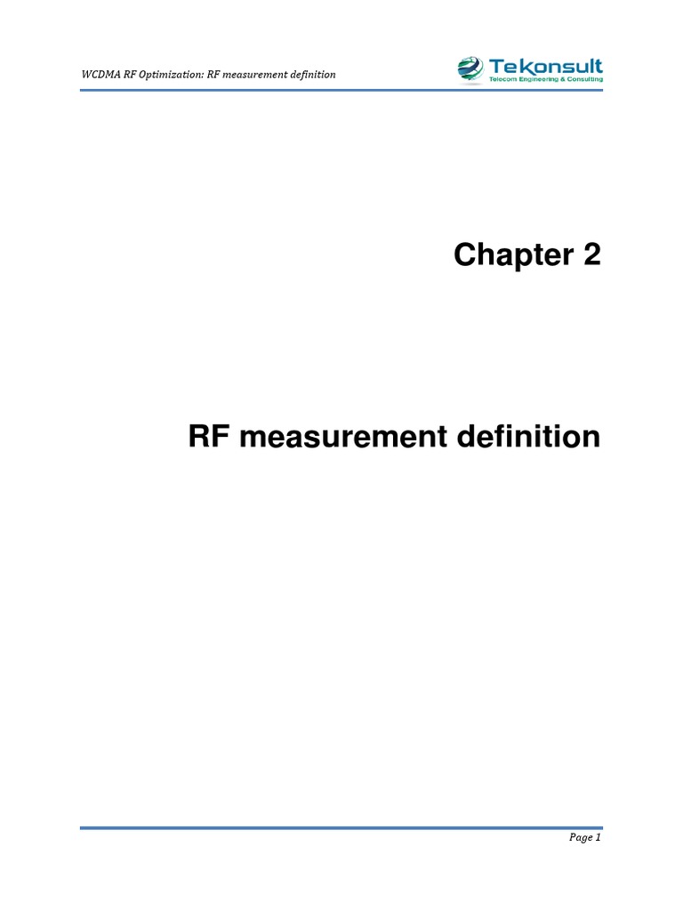 02 RF Measurement Definition PDF | PDF | Bandwidth (Signal Processing ...