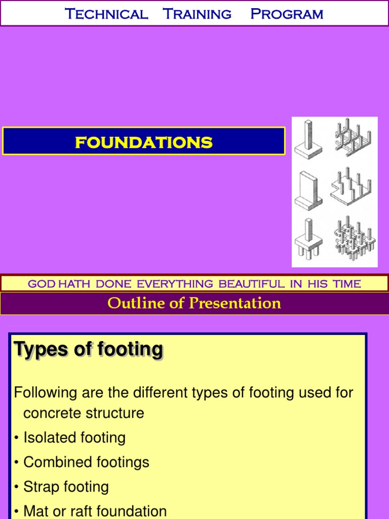 RC Footing Detailing Training Guide | PDF | Deep Foundation | Beam ...