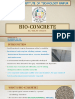 National Institute of Technology Raipur: Bio-Concrete