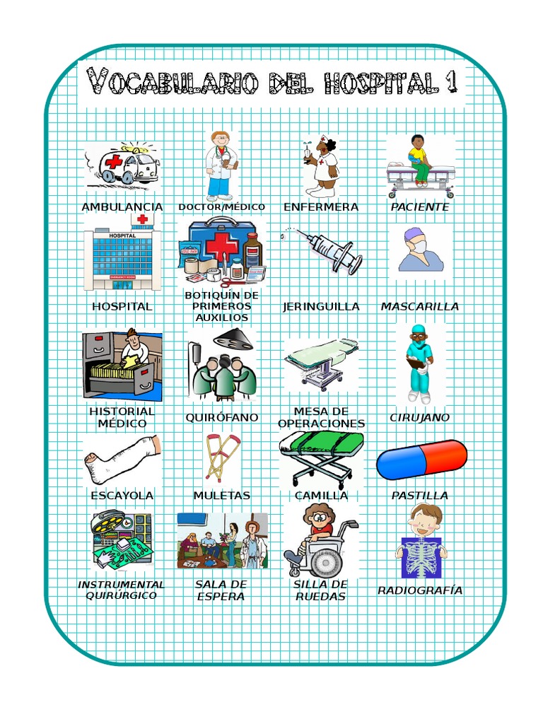 Vocabulario Del Hospital 1 Diccionario de Imagenes 55748 PDF