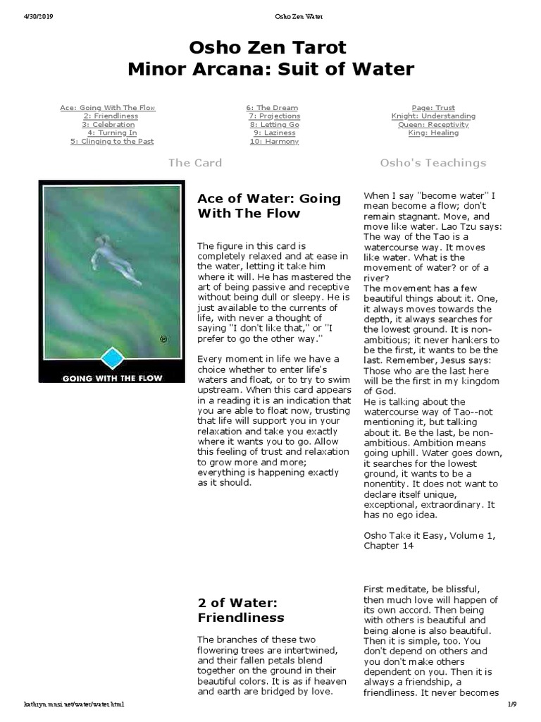 Osho Zen 02 Water | PDF | Rajneesh | Love