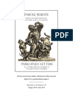 Issue Nr. 19: 06. Dal Latino Al Volgare. Echi Catulliani Nei "Rerum Vulgarium Fragmenta" - Donatella Nisi (Università Del Salento)