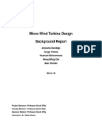 Micro-Wind Turbine Design Background Report: Alyosha Sandigo Jorge Vielma Hussain Mohammad Heng Ming Dai Alex Hunter