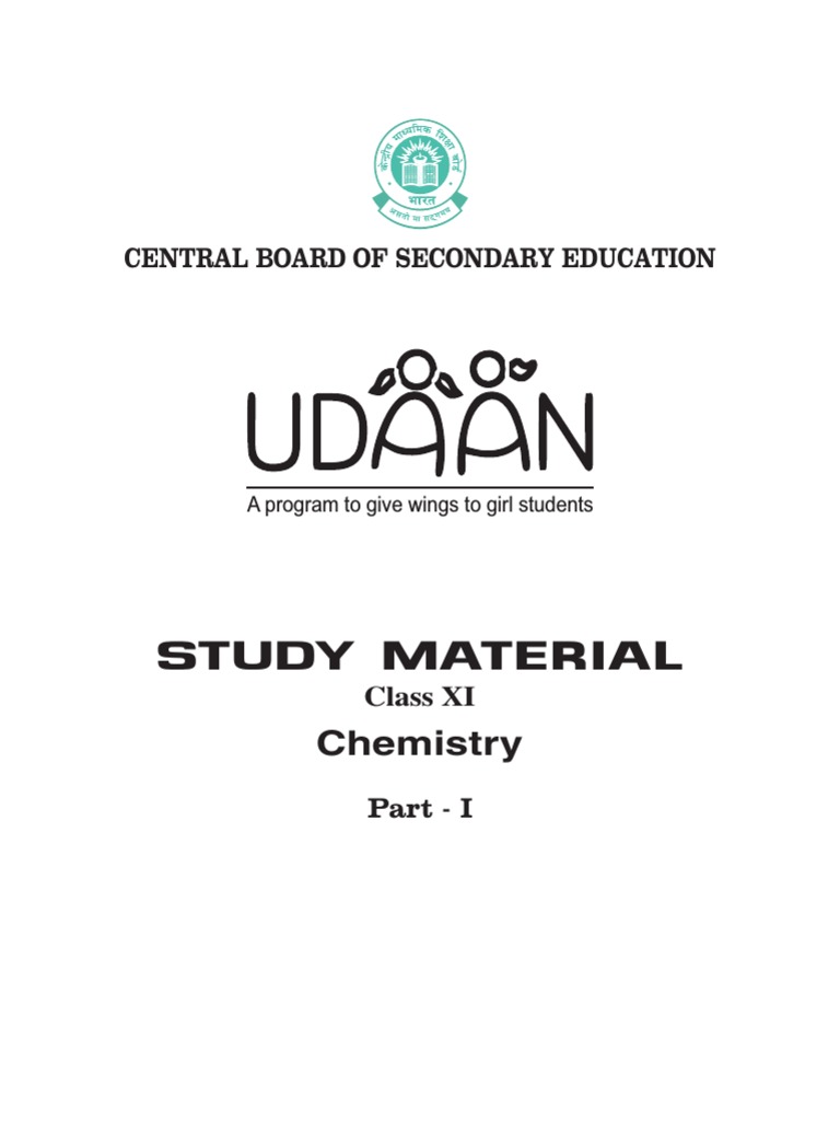 Udaan Chemistry Class Xi Final Pdf Mole Unit Molar Concentration