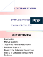 1 Introduction To Databases