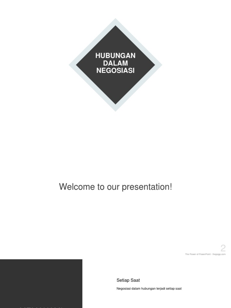 Hubungan Dalam Negosiasi Bisnis