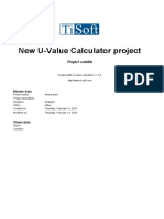 New U-Value Calculator project - New project