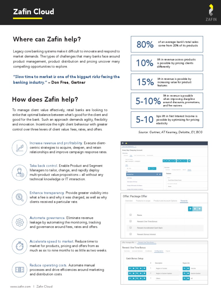 Where Can Zafin Help? Don Free, Gartner PDF Cloud Computing