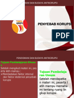 Penyebab Korupsi