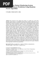 A Real Time Patient Monitoring System For Heart Disease Prediction Using Random Forest Algorithm