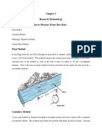 Research Methodology Methods of Identification To Measure Water Flow Rate