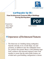 Earthquake Tip 06:-: How Architectural Features Affect Buildings During Earthquakes?