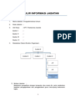 Formulir Informasi Jabatan - Pengadministrasian Umum